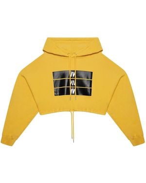 474 co 474 Organic Oversized Cropped Hoodie – Mustard - Yellow