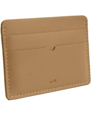 godi. Neutrals Handmade Leather Card Case - Natural