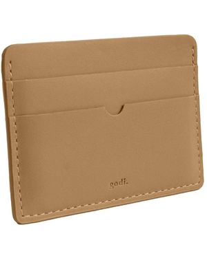 godi. Neutrals Handmade Leather Card Case - Natural