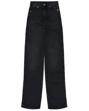 Dr. Denim Moxy High Straight - Black