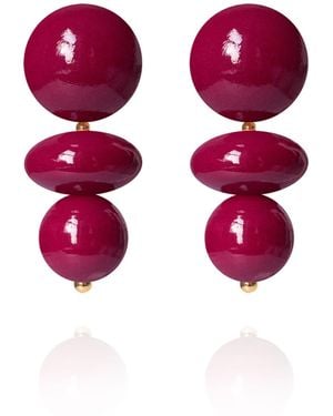 Saule Label Nola Earrings - Red