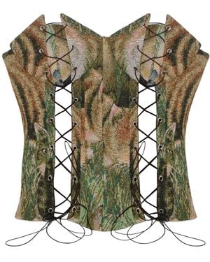 28Natelier The Meow Corset - Green