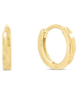 Esterah Mini Celia Huggie Hoops - Metallic