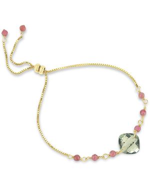 MOUNIR LONDON Cushion Cut Amethyst Slider Bracelet - Metallic