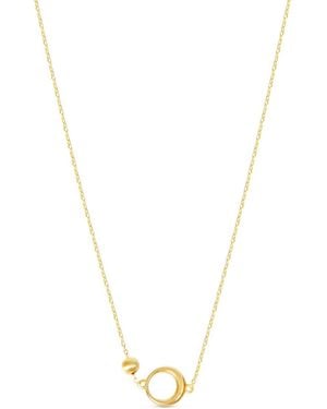 Esterah Open Circle Necklace - Metallic