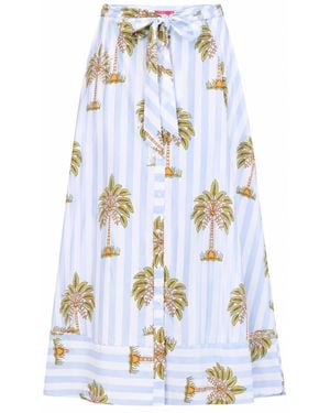 Just Darviny Milan Skirt Santa Barbara - Blue