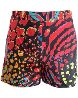 Any Old Iron Neon Animal Shorts - Red