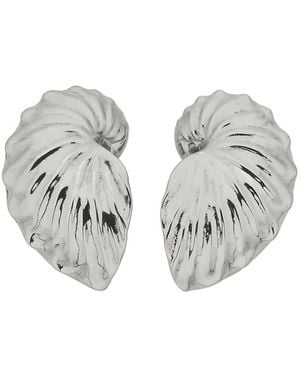 Zoe & Morgan Paper Nautilus Earrings - Metallic