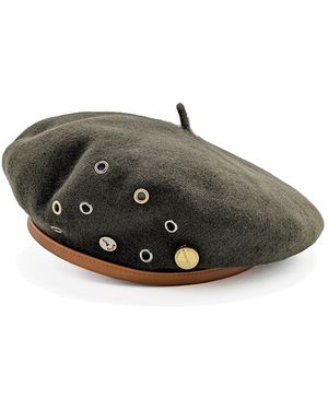 DORIA 1905 Sherwood Wool Felt Basque Cap - Green