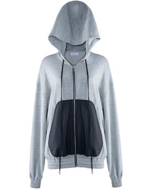 Vestiaire d'un Oiseau Libre Wool Jersey Bomber Jacket - Blue