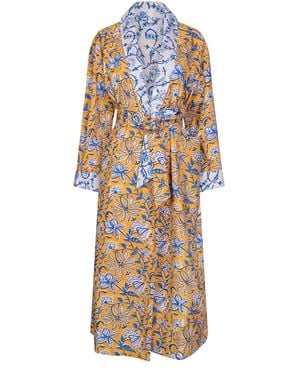 NoLoGo-chic Sunflower Reversible Robe Cotton - Multicolour