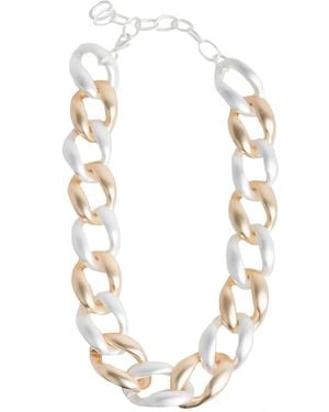 Saachi And Chunky Necklace - White