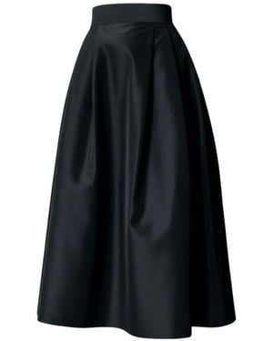 IZABELA MANDOIU Taffeta Midi Skirt - Black