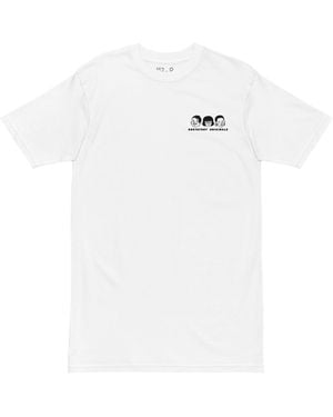 Anchor and Crew Gustatory Originals Because No Good Day. Heavy Cotton Embroidered T-Shirt - White