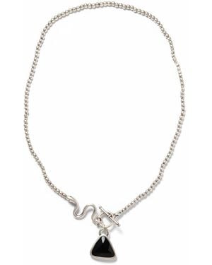 By Virgo Onyxa Necklace - Metallic