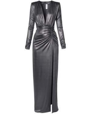 AGGI by HALEWSKI Clarissa Pearl Maxi Dress - Gray
