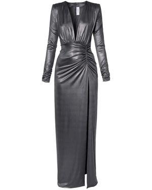 AGGI by HALEWSKI Clarissa Pearl Maxi Dress - Grey