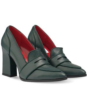 Rosamund Muir London Annabel Dark Loafers - Green