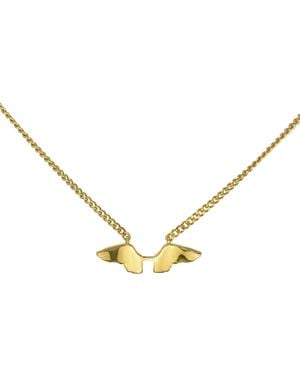 Dov Jewelry Angel Wings Necklace - Metallic