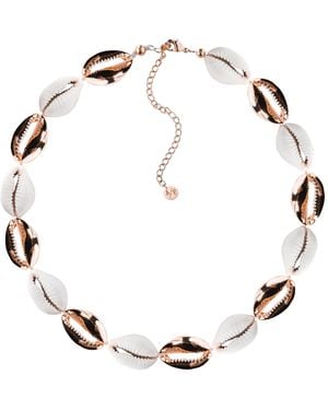 Adriana Pappas Designs Mixed Mini Metal Shell Accent Choker - Metallic