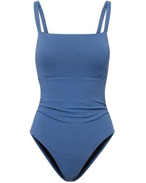 Change of Scenery Jori One Piece Steel Metallic Pique - Blue