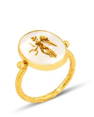 Ece London The Angel Of Peace I I Ring - Metallic