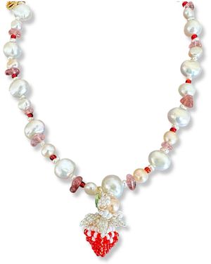 Ninemoo Strawberry Pearl Luxe Necklace - Multicolor