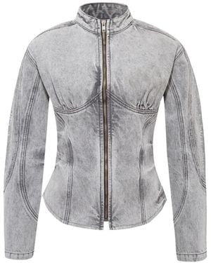 Cótier Denim Muse Jacket - Gray