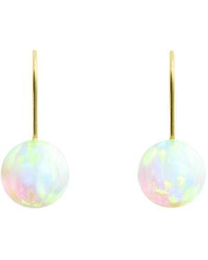 Ora Pearls Sea Opal Hook Earrings - Blue