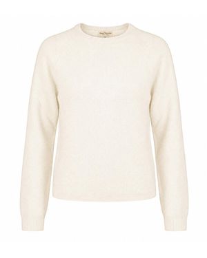 Anse Victorin Elaine Silk Cashmere Pullover Cream - White