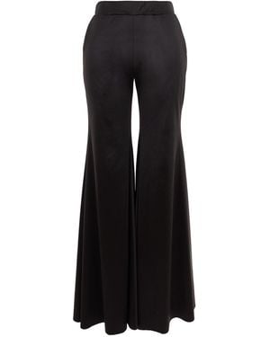 Silvia Serban Lycra Flared Trousers - Black