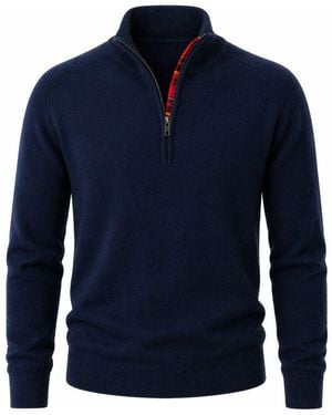 Koy Clothing The Mara Quarter Zip Sweater - Blue