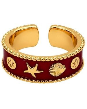 Uchi and Soto Kin & Shell Ring - Metallic