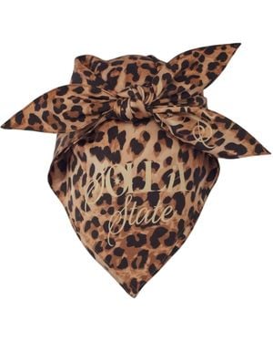 Soleil State Custom Silk Bandana - Brown