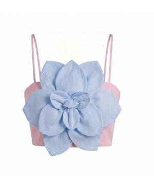 Yumi Kim Sahara Linen Top - Blue