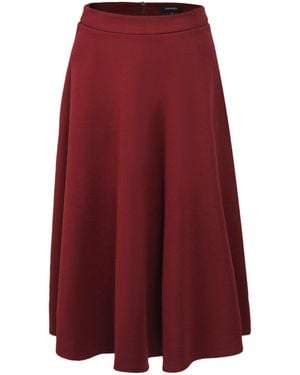 Smart and Joy Flared Knee-Length Skirt