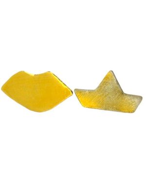 Vickisarge Boat & Smile Earrings - Black