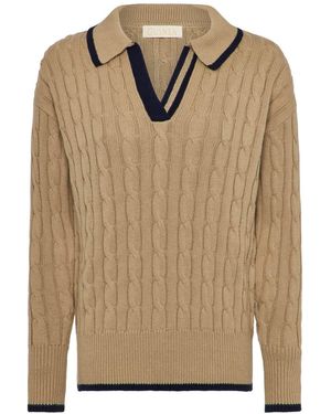 Guinea London Collared Fawn Jumper - Natural