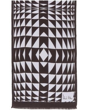 Richard Allan London Prism Long Silk Scarf - Black