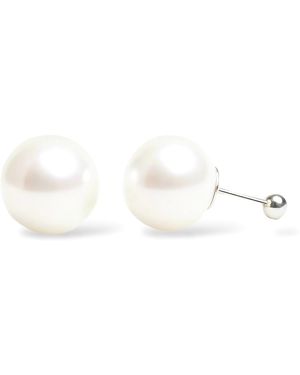 Ninemoo Pure Orb Pearl Studs - White