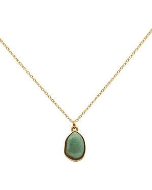 seree Puzzle Jade Stone Pendant Necklace - Metallic