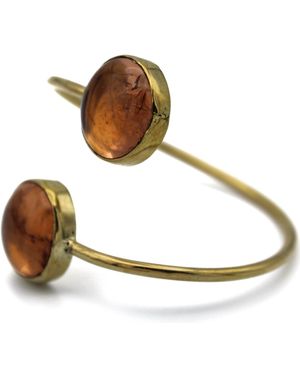 Lala Salama Glass Bangle - Metallic