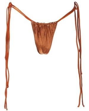 Siren Swimwear Siren Ibiza Reversible Bronze Bottom - White