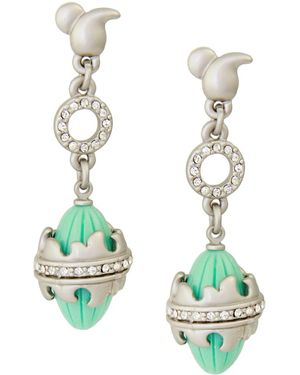Saachi Cage Dangle Earring - Green