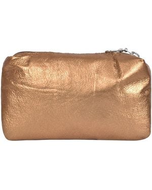 Owen Barry Lightweight Compact Coin & Card Purse Brass - Brown