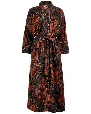 Fable England Folksy Fox Kimono - Red