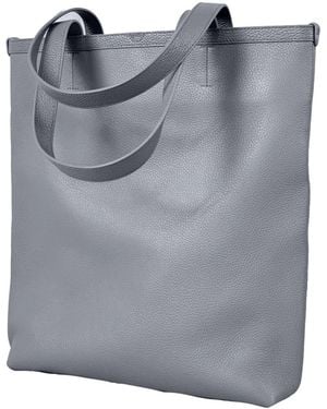 godi. The Ivy Handmade Leather Tote Bag - Gray