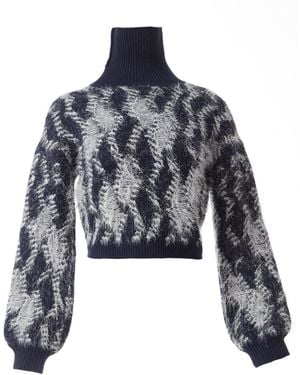 Fully Fashioning Women's Blue / White Fully Fashioning