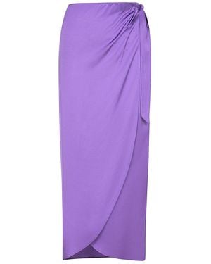 Roses Are Red The Wrap-Skirt - Purple