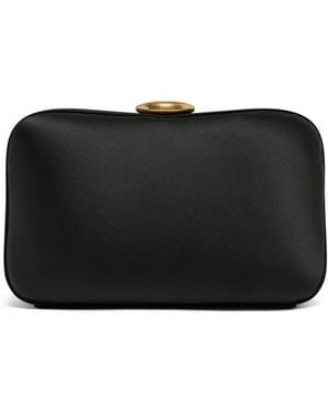 Lulu Guinness Satin Hayworth Clutch Bag - Black